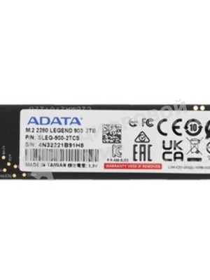 Накопитель SSD ADATA LEGEND 900, 2000Gb, PCIe 4.0 x4, 2280, NVMe, R/W 7000/5400, с радиатором
