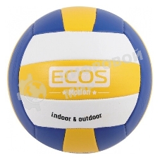 Ecos Мяч волейбольный ECOS MOTION VB103 (№5, 3-цвет., машин.сшивка, ПВХ)