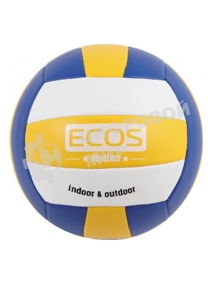Ecos Мяч волейбольный ECOS MOTION VB103 (№5, 3-цвет., машин.сшивка, ПВХ)