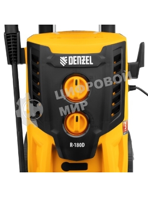 Мойка высокого давления Denzel R-180iD, 2000 Вт, 180 бар, 420 л/ч, асинх. двиг., бараб.