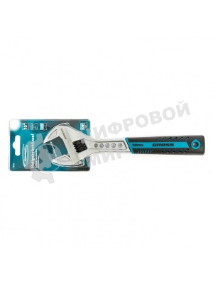 Ключ разводной Gross 15562 250 мм,CrV, двухкомпонентная ручка