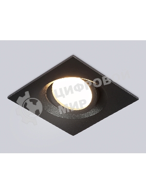 Встраиваемый поворотный точечный светильник Ambrella light TN102744 BK черный IP20 GU5.3 95*95*25