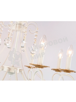 Светильник Ambrella light TR4917/8 WH/GD белый/золото E14/8 max 40W D740*930