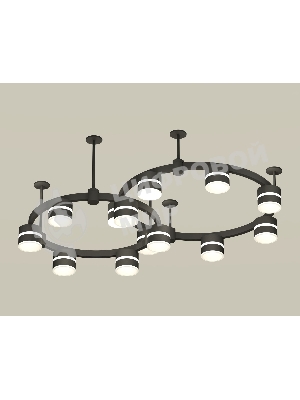 Светильник Ambrella light XR92221001/13 SBK/FR черный песок/белый матовый GX53 (A9222, A9227, C9238, C9232, N8445)