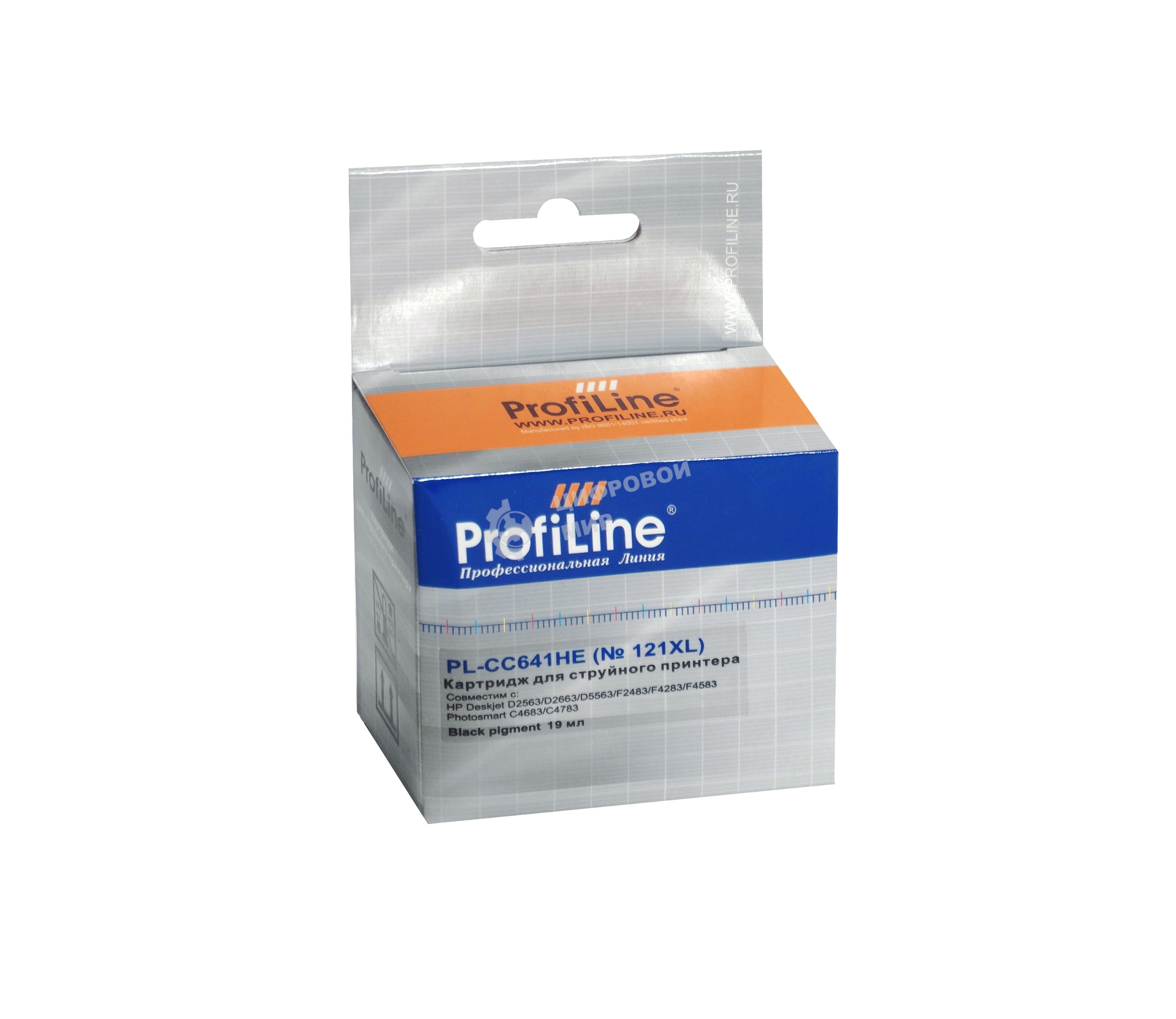Картридж струйный ProfiLine PL-CC641HE №121XL для принтеров HP Deskjet D1663/D2500/D2563/D2663/D5563/F2423/F2493/F4213/F4275/F4280/F4283/F4583, HP Photosmart C4683/C4783 Black пигмент
