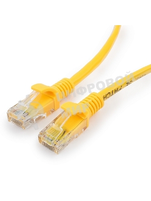Патч-корд UTP Cablexpert cat.5e, 5м, литой, многожильный (желтый)