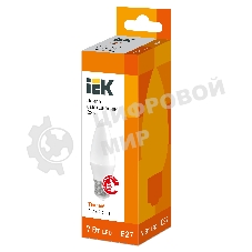Лампа светодиодная IEK LLE-C35-7-230-30-E27 ECO C35 свеча 7Вт 230В 3000К E27