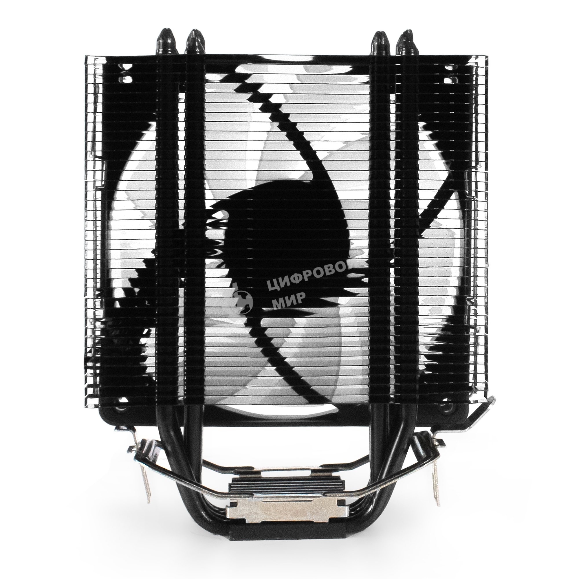 Кулер для процессора ExeGate Dark Magic EE400XL-PWM.ARGb серебристый, 120 мм, алюминий/медь, 2400 об/мин, 37 дБ, 4 pin, 125 Вт, 155 мм