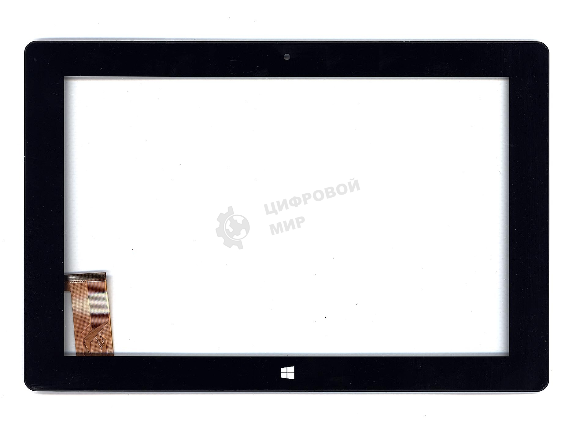 Сенсорное стекло (тачскрин) для Irbis TW30. черное с рамкой