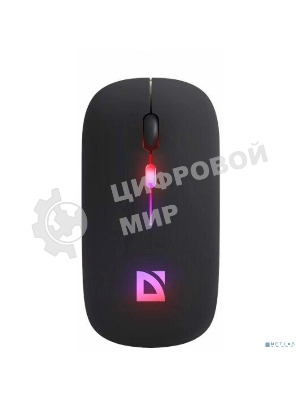 Мышь беспроводная Defender Touch MM-997 черный, 1600 dpi, радиоканал, Bluetooth, USB, кнопки - 4