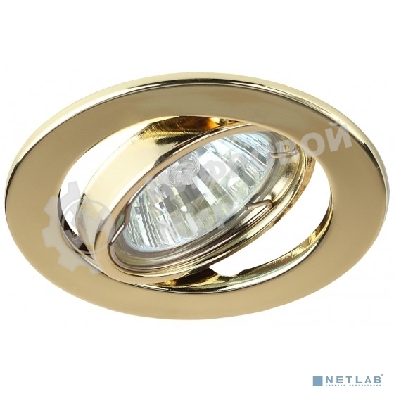 Светильник ЭРА ST2A GD штампован. поворот. MR16 12В 50Вт зол.