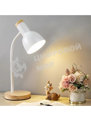 Светильник настольный СТАРТ CT84, E27, до 40Вт, 1,5м, белый