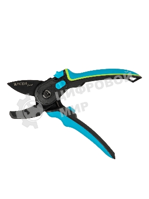 Секатор с наковальней Palisad LUXE 220 мм, регулировка захвата, трехкомпонентные рукоятки