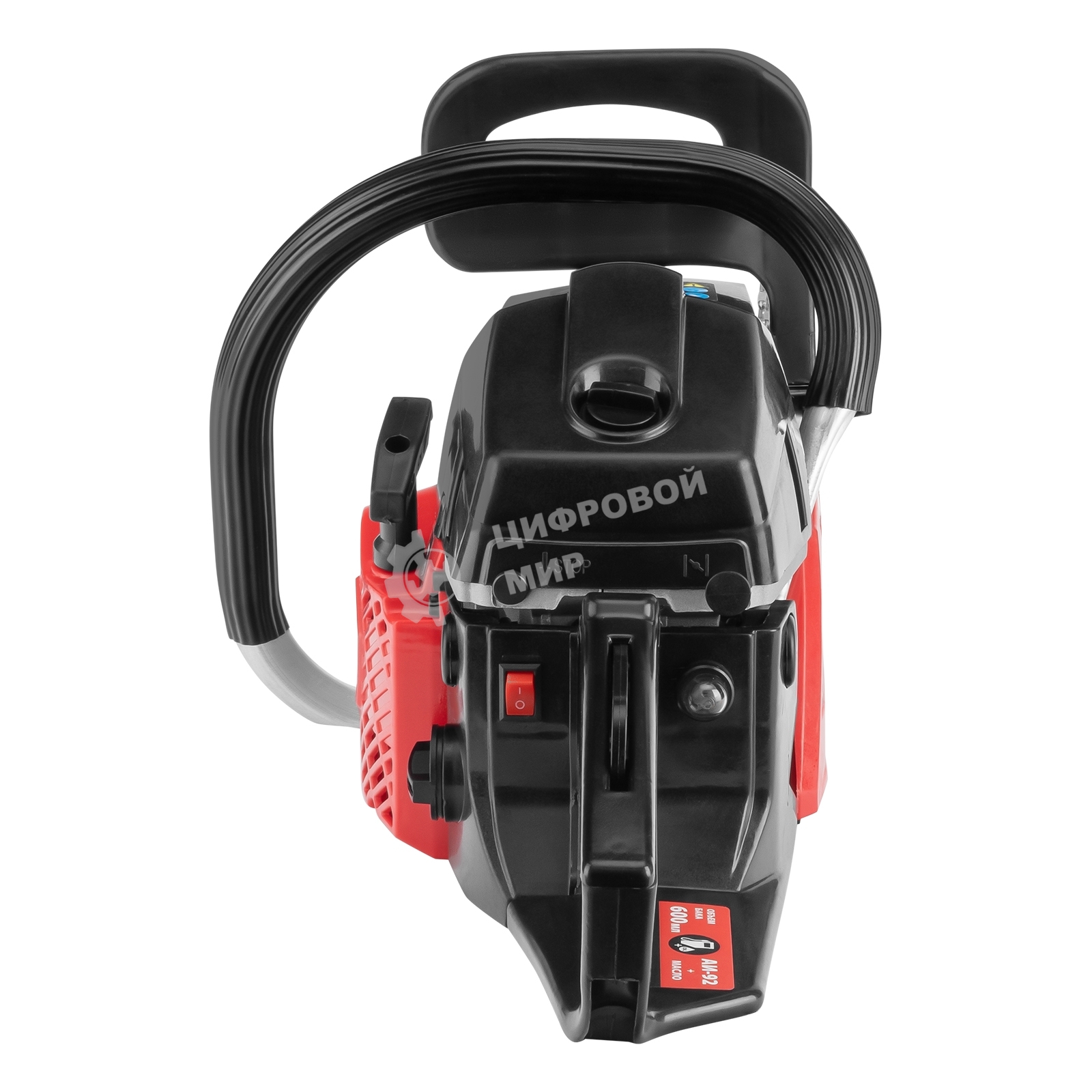 Пила цепная бензиновая MTX S-5218, шина 45 см, 52см3, 3 л.с., шаг 0,325, паз 1,5 мм, 72 зв