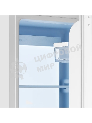 Встраиваемый холодильник Kuppersberg RBN 1960, High-Tech, объем 267 л, скользящий фасад, электронное управление, No Frost, антибактериальный пластик, звуковой сигнал при открытой дверце, перенавешиваемые двери, LED освещение, уровень шума 41 дБ, энергоэффективность А+, белый