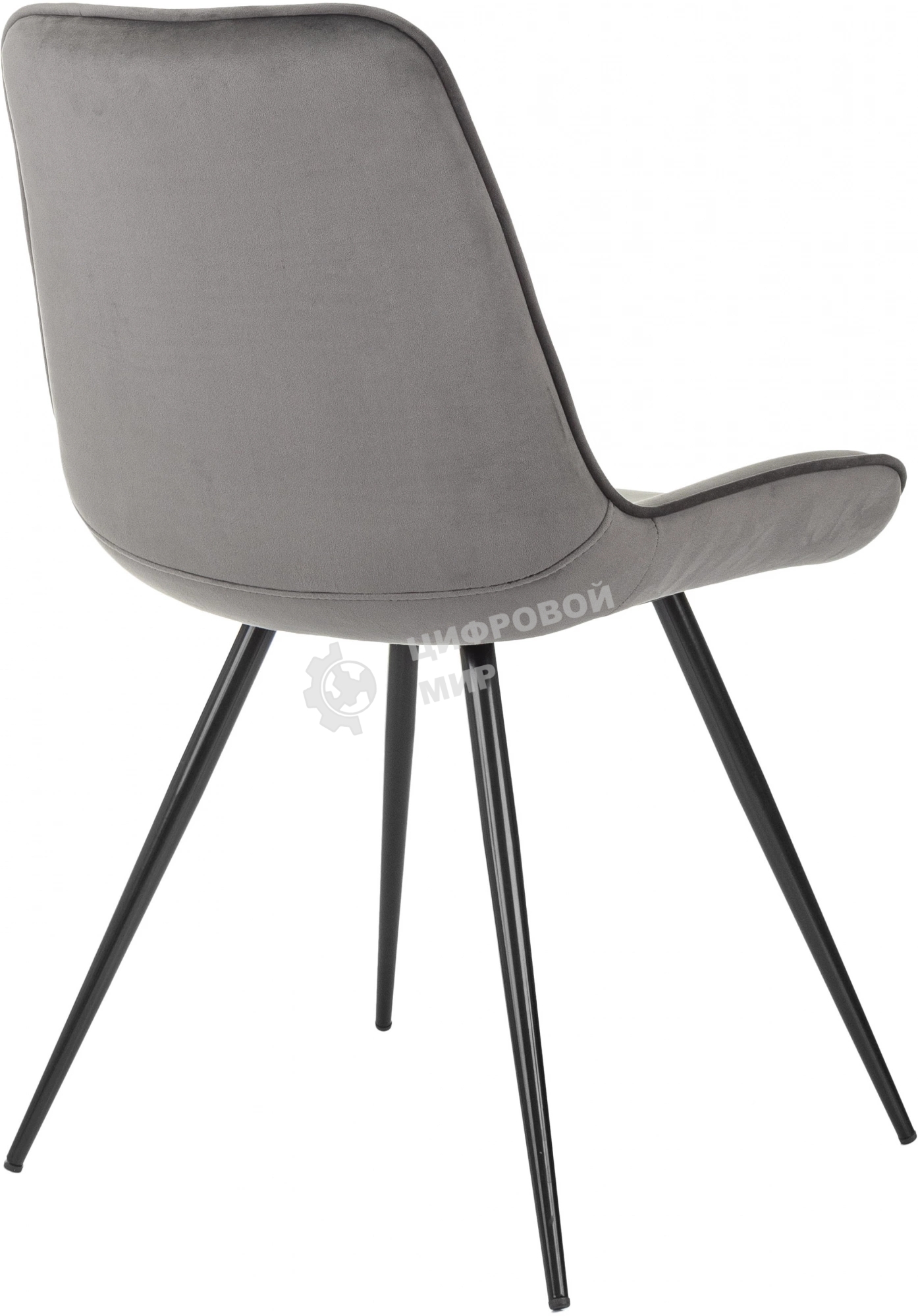 Стул для дома Бюрократ CH-K2_2 комплект 2 шт т.серый Holland 18 металл черный на ножках