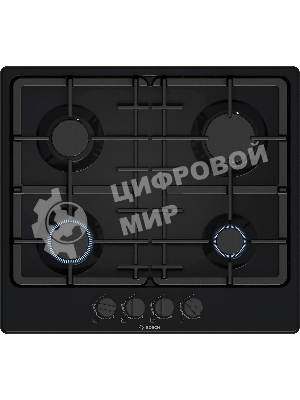 Газовая варочная панель Bosch PGP6B6K90R черный