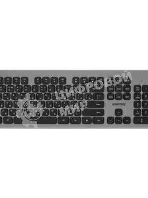 Комплект клавиатура+мышь Smartbuy 233375AG беспроводной, USB, 1600 DPI, серебристый