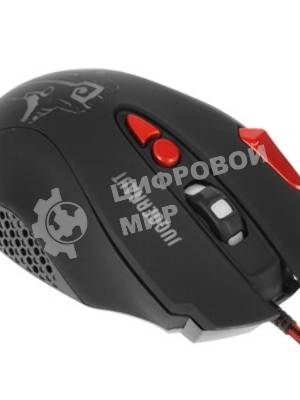 Мышь проводная Qumo PRO Series Juggernaut M84 черный, 6400 dpi, USB, кнопки - 8
