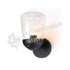 Светильник Ambrella light ST2081 BK/CL черный/прозрачный IP54 E27 max 40W 260*150*185