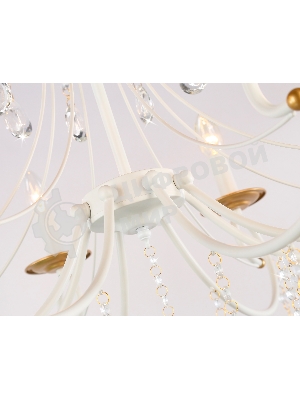 Светильник Ambrella light TR4917/8 WH/GD белый/золото E14/8 max 40W D740*930