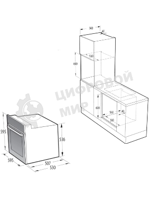 Духовой шкаф Электрический Gorenje BO6725E02ABGN черный