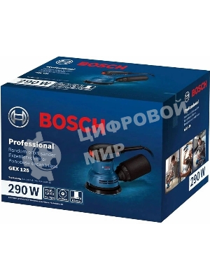 Эксцентриковая шлифмашина Bosch GEX 125 290Вт D125мм (06013A8020)