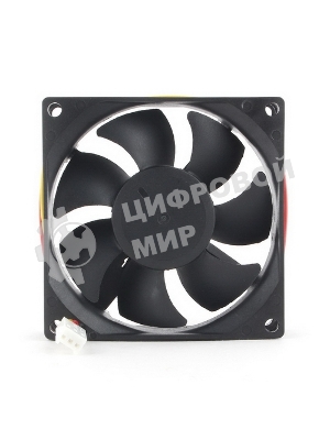 Вентилятор для корпуса Gembird D8025HM-3 черный 80мм 2600rpm 30.5db 3-pin