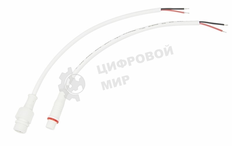 Соединительный кабель Rexant (2pin) герметичный (IP67) 2х0.35 мм² белый