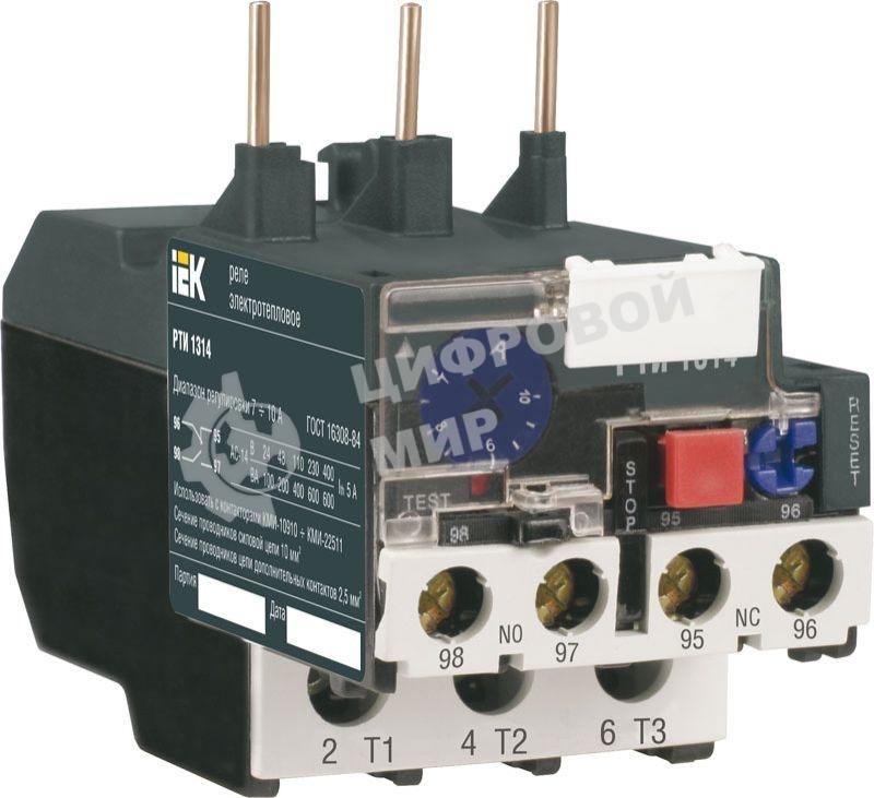 Реле тепловое РТИ 1306 1-1.6А ИЭК DRT10-0001-D016