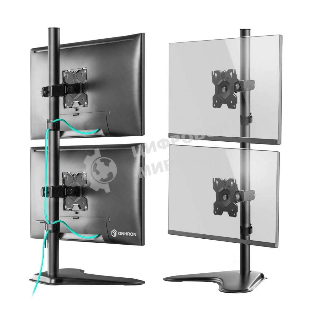 Кронштейн ONKRON D208FS для двух мониторов 13