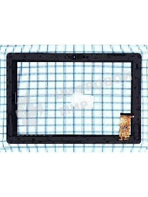 Сенсорное стекло (тачскрин) для Irbis TW30. черное с рамкой