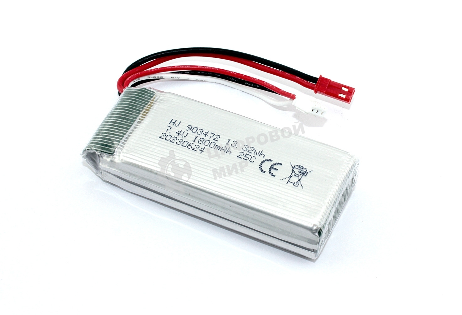 Аккумулятор Li-Pol 7.4V 903472 1800mAh JST