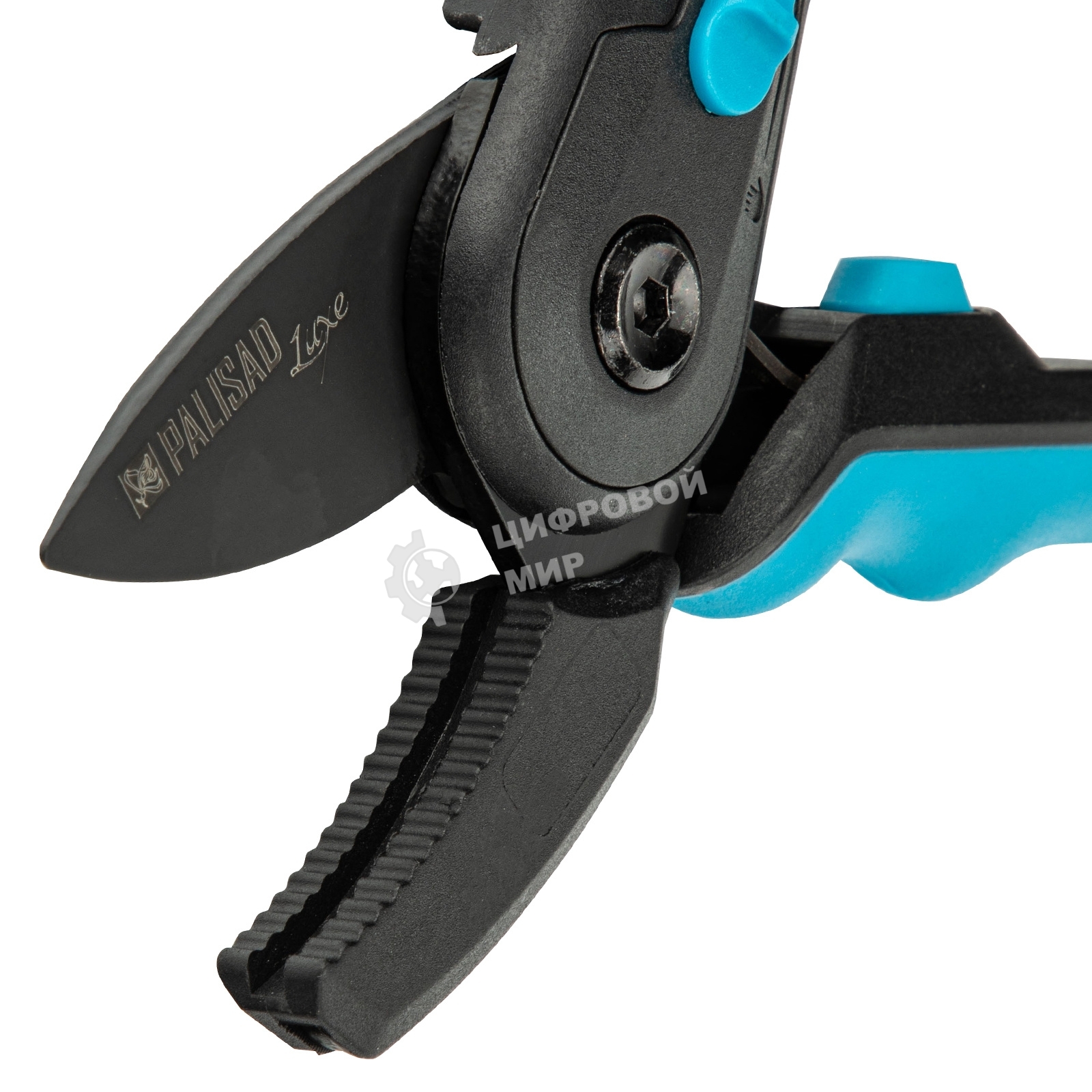 Секатор с наковальней Palisad LUXE 220 мм, регулировка захвата, трехкомпонентные рукоятки