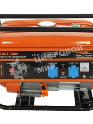 Электрогенератор бензиновый Patriot Max Power SRGE 3800, 3 кВт, 78 дБ, 43.6 кг
