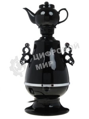 Самовар Centek CT-0091 B (черн+рисунок), 4.0л, 2300 Вт, поддерж.t + LED индикатор, керам заварник