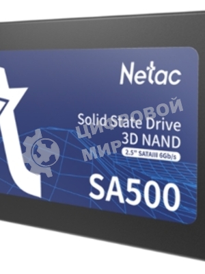 Накопитель SSD Netac SA500, 120Gb, SATA III, 2.5