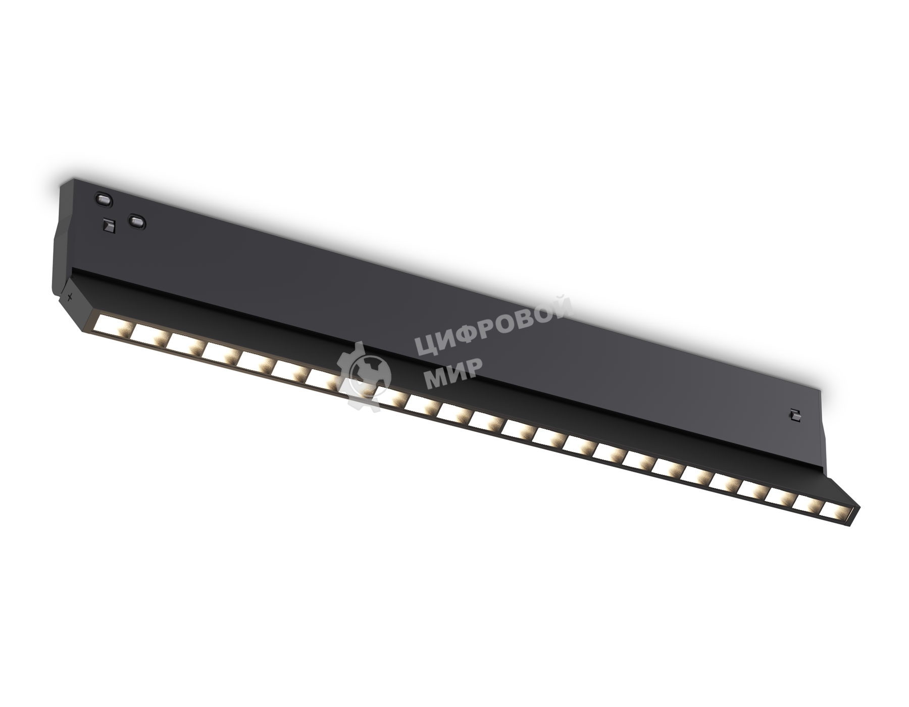 Трековый светильник GL2365 BK черный IP20 20W 3CCT 3000-6400K 48V 400*10*73