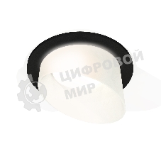 Комплект встраиваемого светильника Ambrella light XC7622046 SBK/FR черный песок/белый матовый MR16 GU5.3 (C7622, N7175)