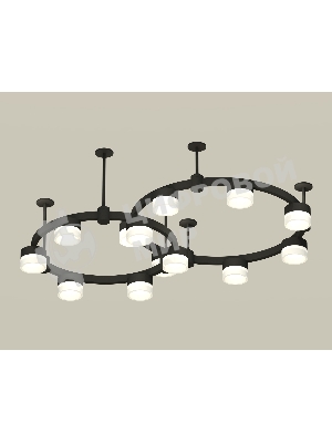 Светильник Ambrella light XR92221002/13 SBK/FR черный песок/белый матовый GX53 (A9222, A9227, C9238, C9232, N8401)