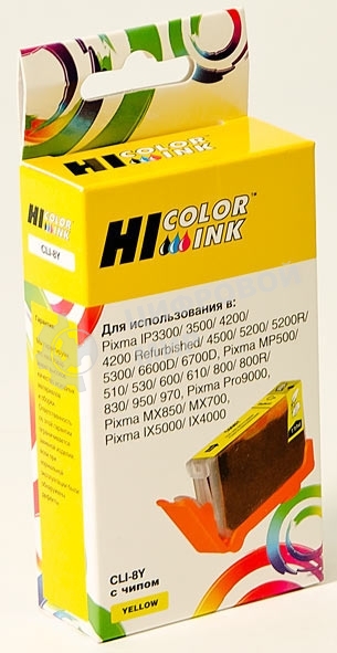 Картридж Canon PIXMA iP4200/iP6600D/MP500 (Hi-Black), new, CLI-8Y, Y
