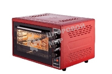 Электрическая плита Kraft КF-MO3804KR красный Мощность 1500(Вт),Объем 38(Л),Напряжение 220-240(В),Максимальная температура 320(°С),Внутренняя подсветка,Конвекция,Таймер отключения 90(Мин)