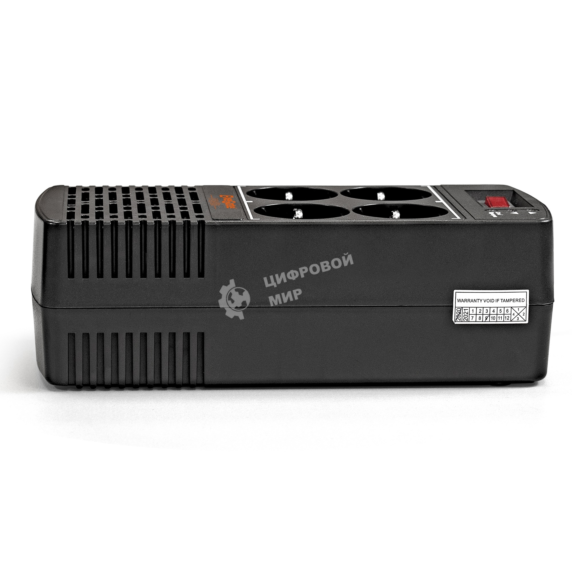 Стабилизатор ExeGate Power AD5000-1200 (1200VA/600W, диапазон 150...280В, 4 евророзетки)