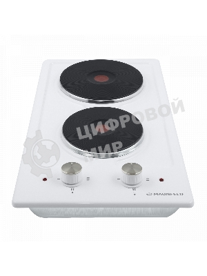 Электрическая варочная панель Maunfeld EEHE.32.4W, конфорок: 2 шт., эмаль, независимая, белый