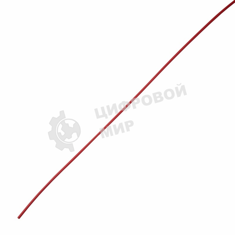 Термоусаживаемая трубка клеевая Rexant 6,0/2,0 мм, красная, упаковка 10 шт. по 1 м