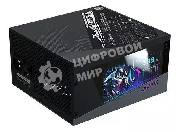 Блок питания Gigabyte GP-AP1200PM, 1200Вт, 80 PLUS Platinum, 140мм, модульный, черный