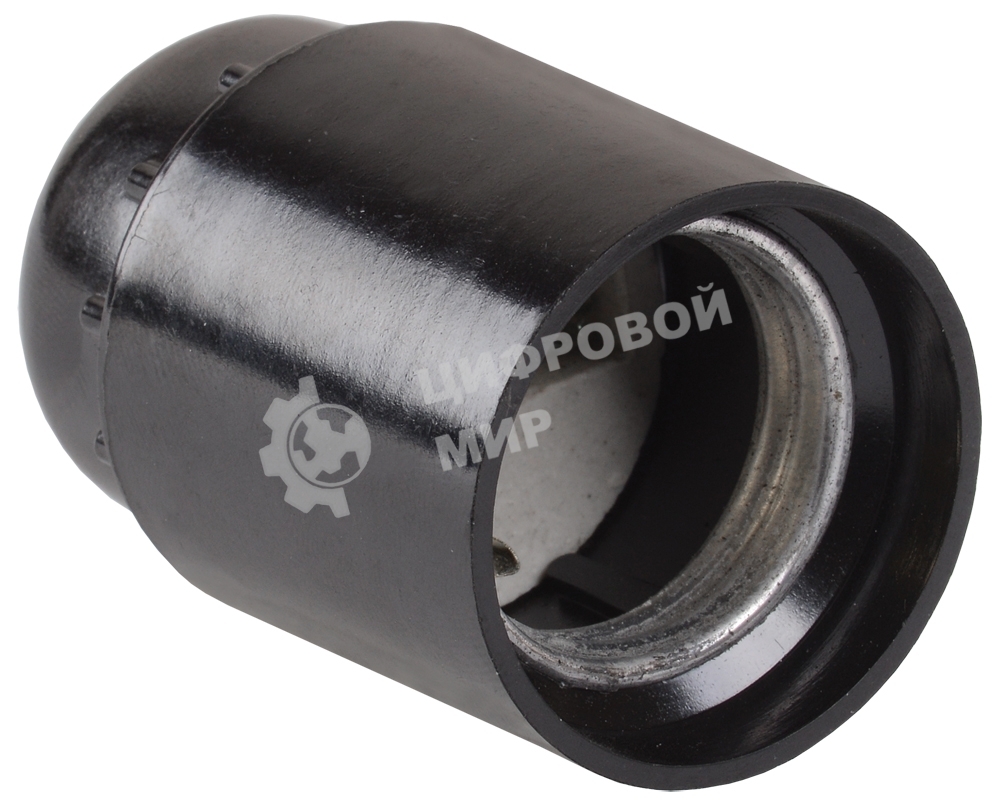 Патрон подвесной карболитовый Iek EPK10-04-01-K01 Пкб27-04-К01, Е27, черный, стикер на изделии, IEK