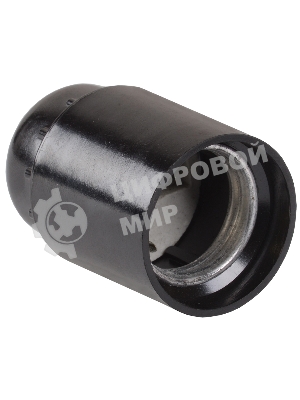 Патрон подвесной карболитовый IEK EPK10-04-01-K01 Пкб27-04-К01, Е27, черный, стикер на изделии, IEK