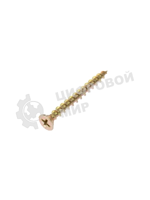 Саморез оконный Kranz острый, 4.1х40, желтый цинк, упаковка поставщика (6 000 шт.)