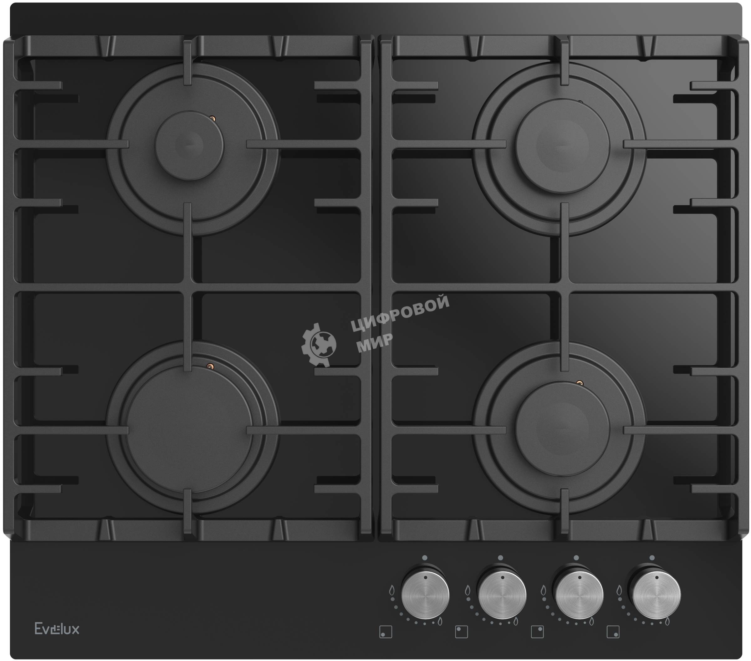 Газовая варочная панель Evelux HEG 600 BG